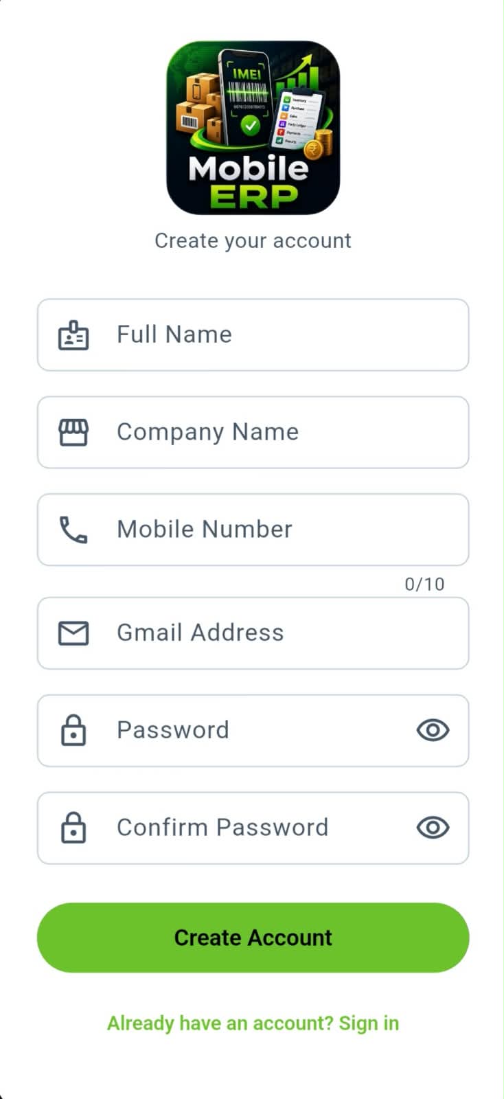Mobile ERP screenshot 10
